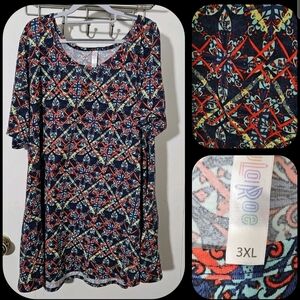 FREE ADD ON SIZE 3X LULAROE Multicolor Geometric Shirt (B119)